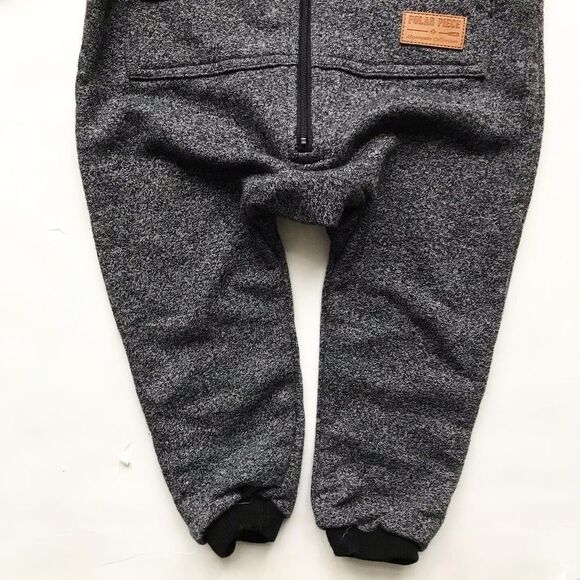 Polar Piece gray hooded jumpsuit EUC L(12-18 months) - Picture 3 of 5